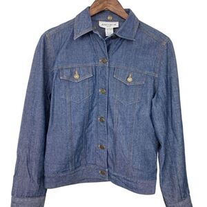 Jones Wear Sport Womens Denim Jacket‎ Vintage Sz 4 Classic Layer Western Cowgirl